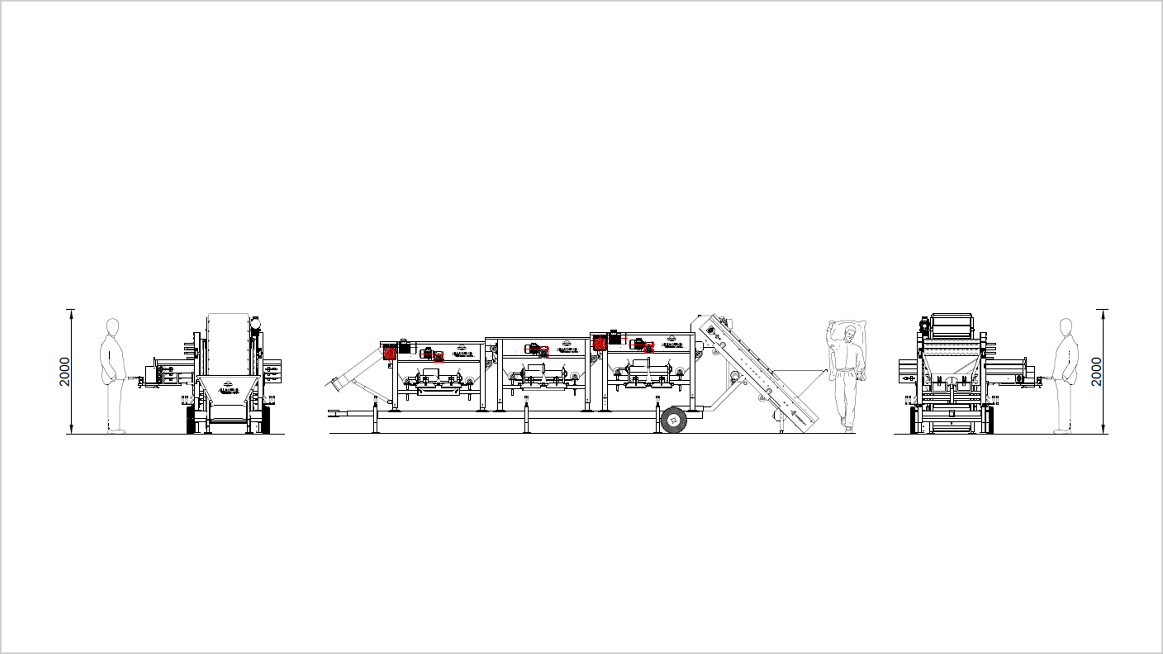 Allround grading machine