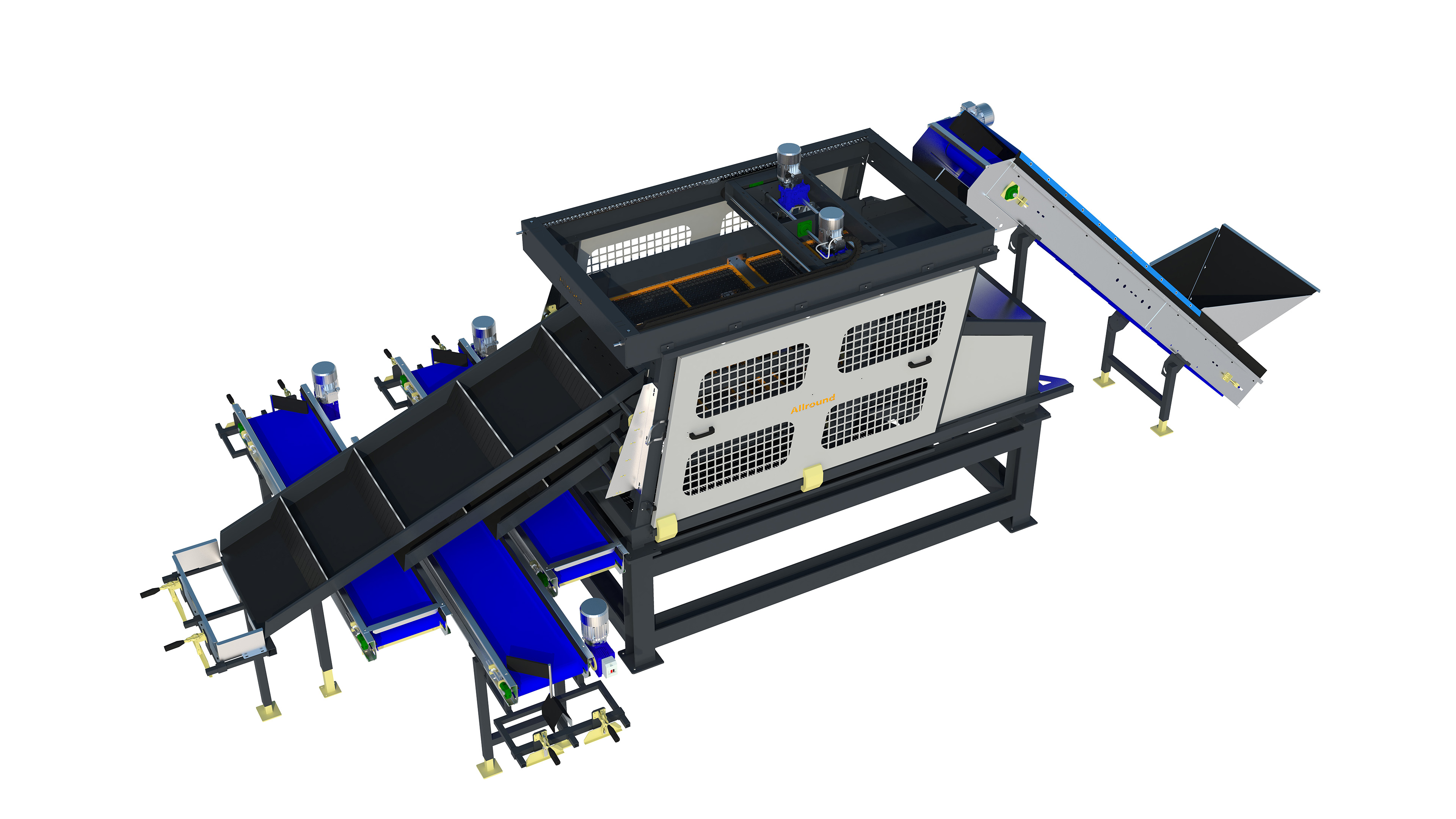 Allround grading machine