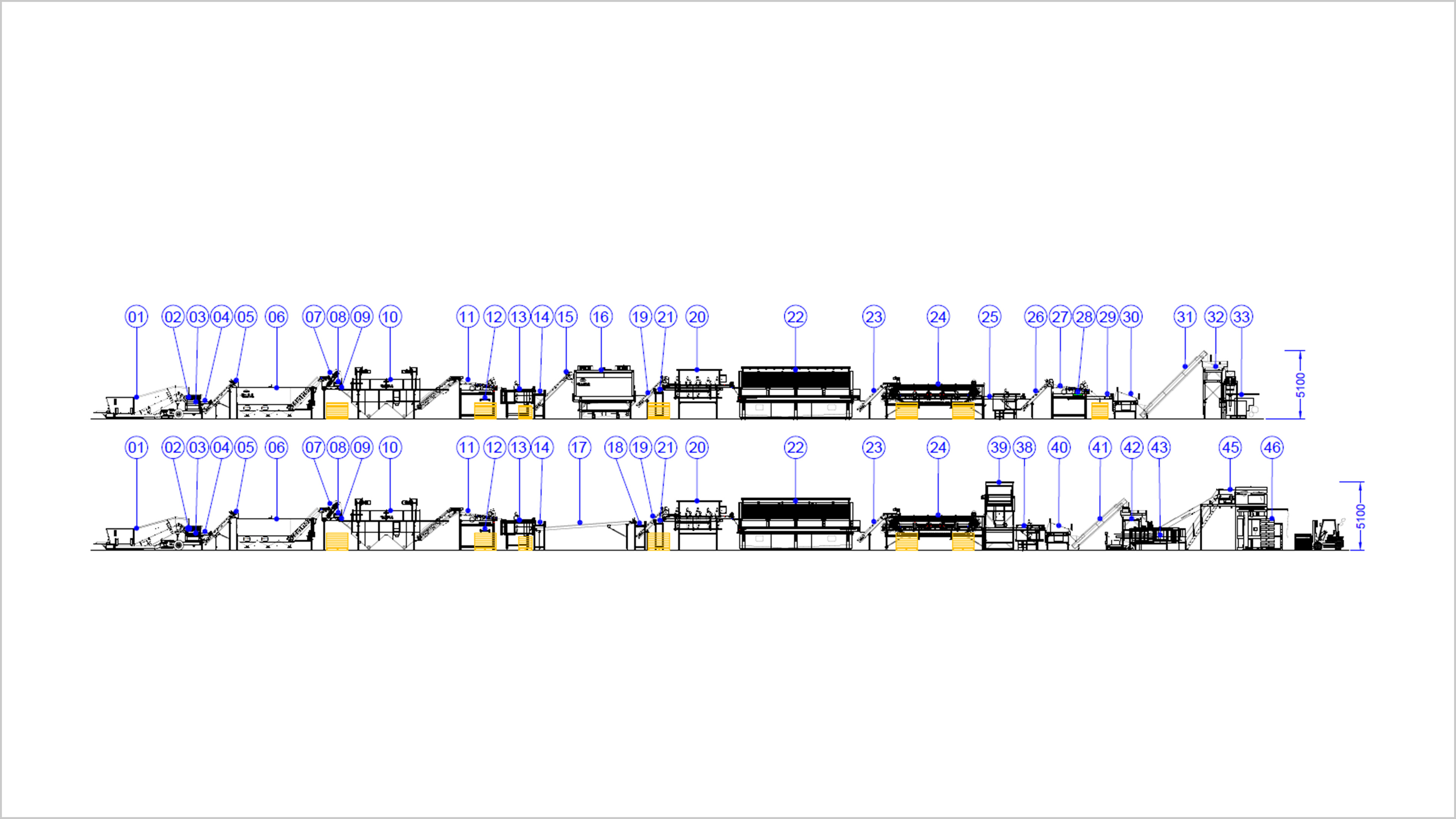 carrot processing line 500